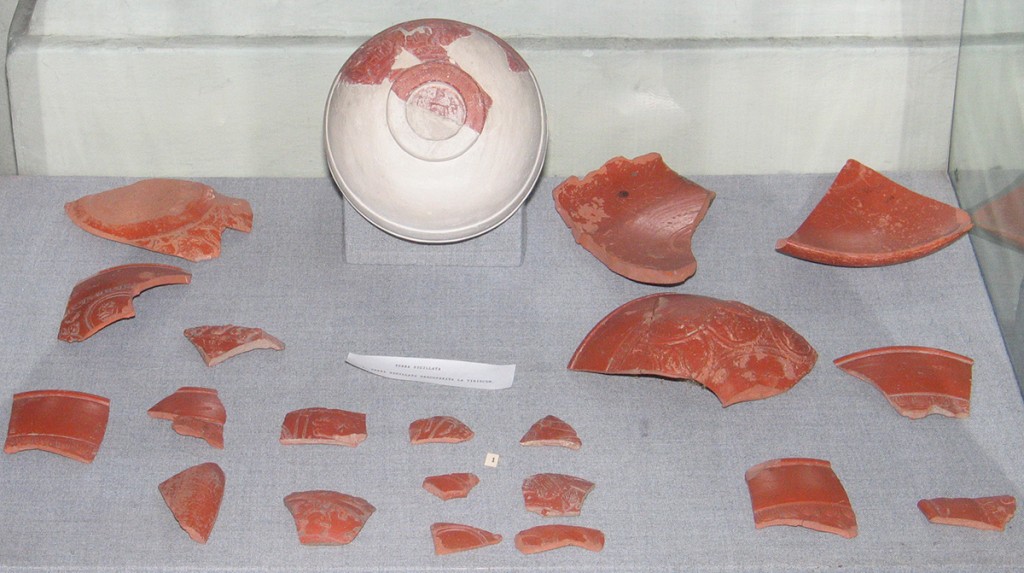 4. Fragmente de vase terra sigillata de la Tibiscum
